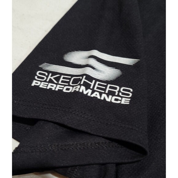 Sketchers Performance Los Angeles LA Marathon Black Running Gym Shirt Small NWOT - Picture 8 of 8